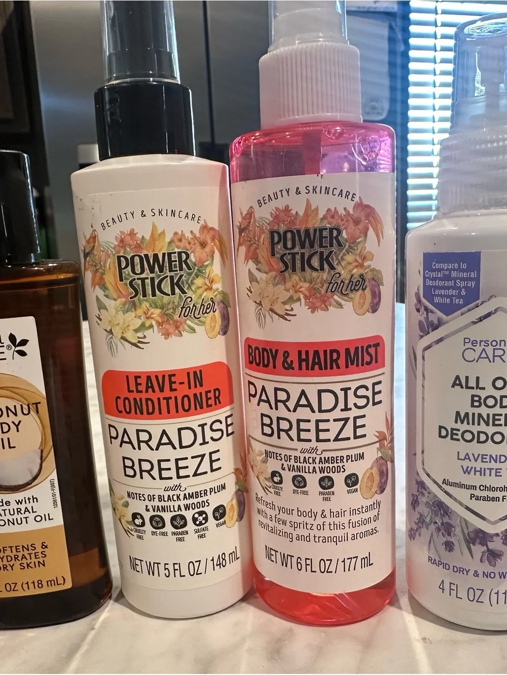 Bundle of hair serums & face care